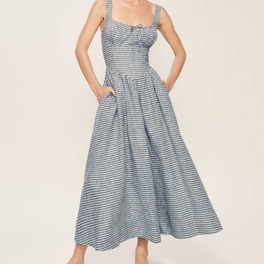 Reformation Balia Linen Dress